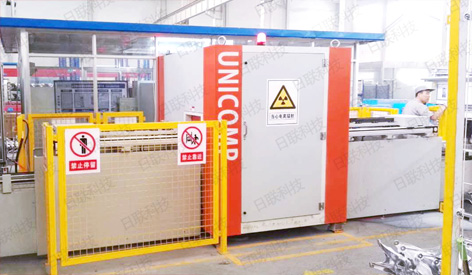 Рентгеновская система UniComp Inline Unc160 NDT, примененная для проверки качества отливки качества Audi Casting